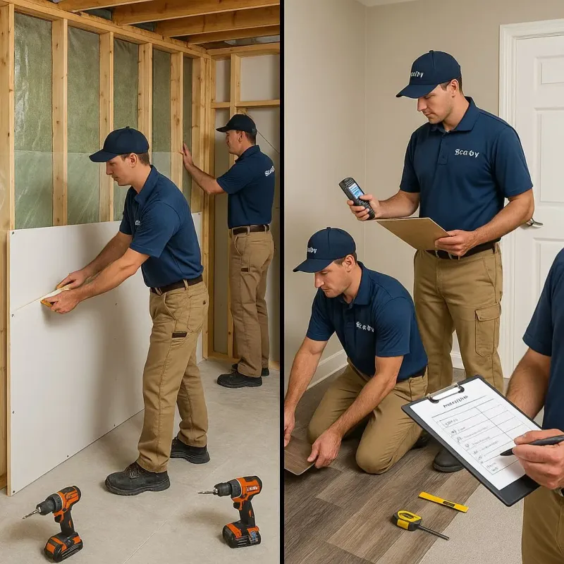 Repairs and Reconstruction process in El Rancho, NM